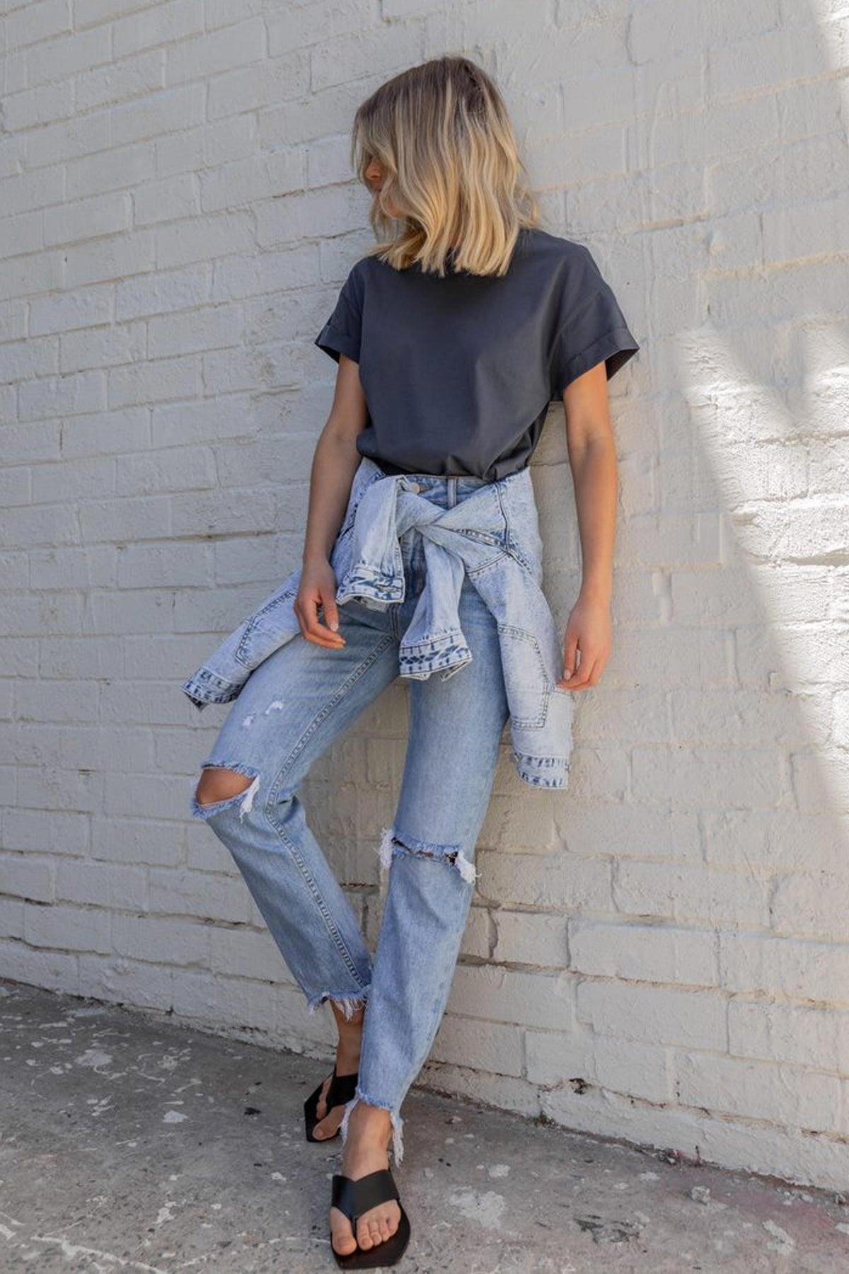 Ella Cuffed Slouchy Tee