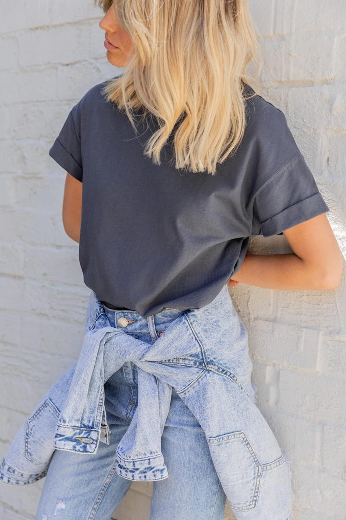Ella Cuffed Slouchy Tee