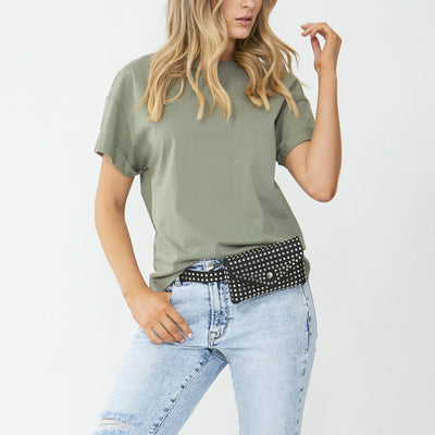 [TEST] Ella Cuffed Slouchy Tee