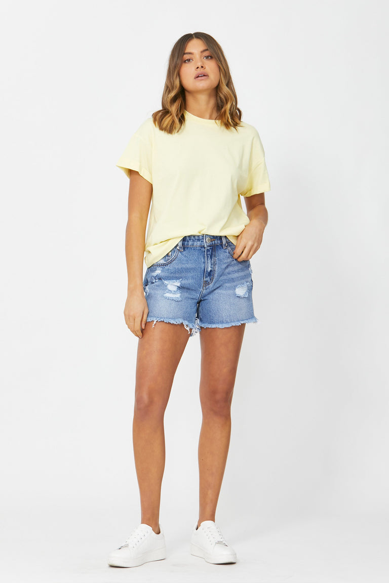 [TEST] Ella Cuffed Slouchy Tee