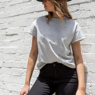 [TEST] Ella Cuffed Slouchy Tee