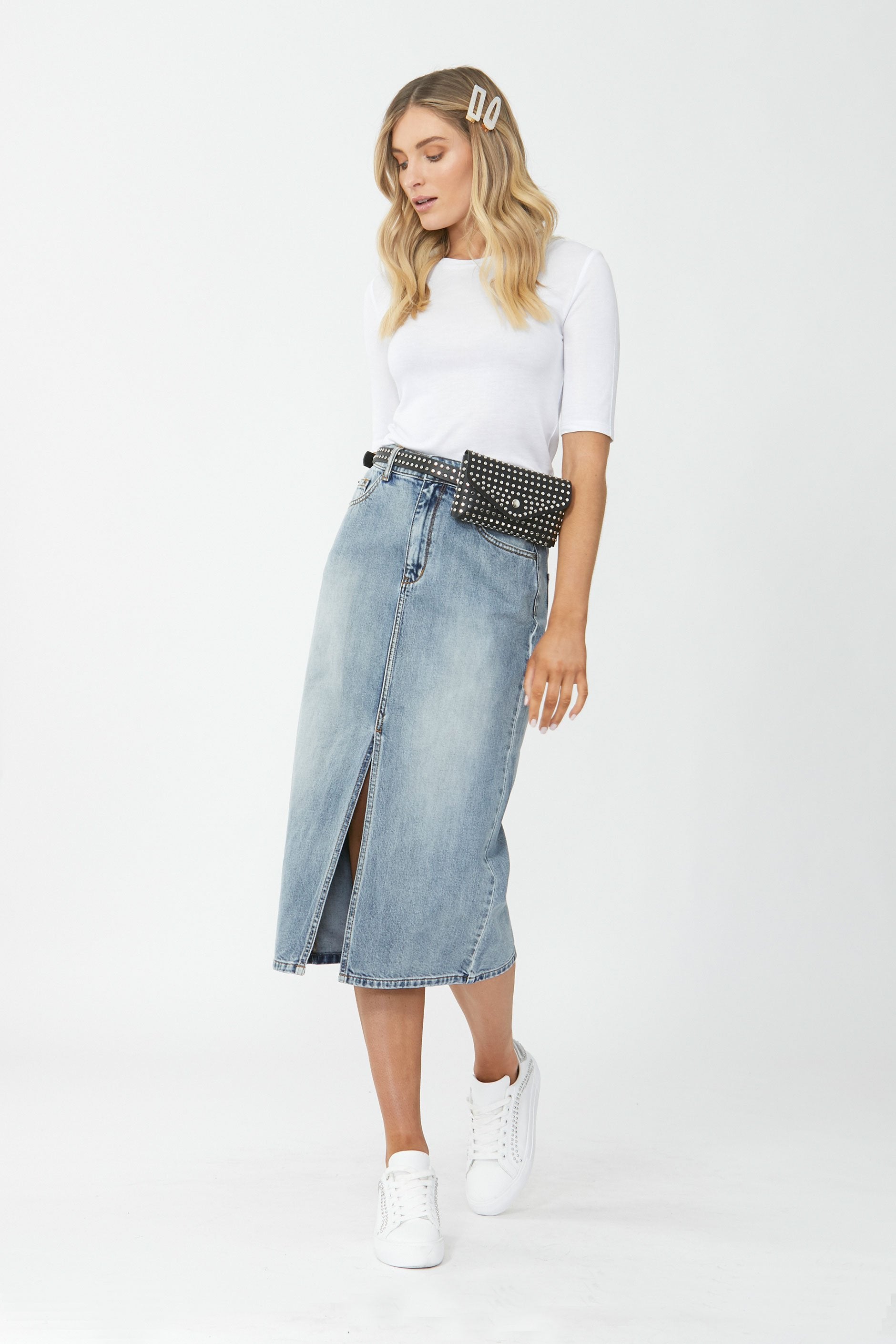 [TEST] Blaire Denim Midi Skirt