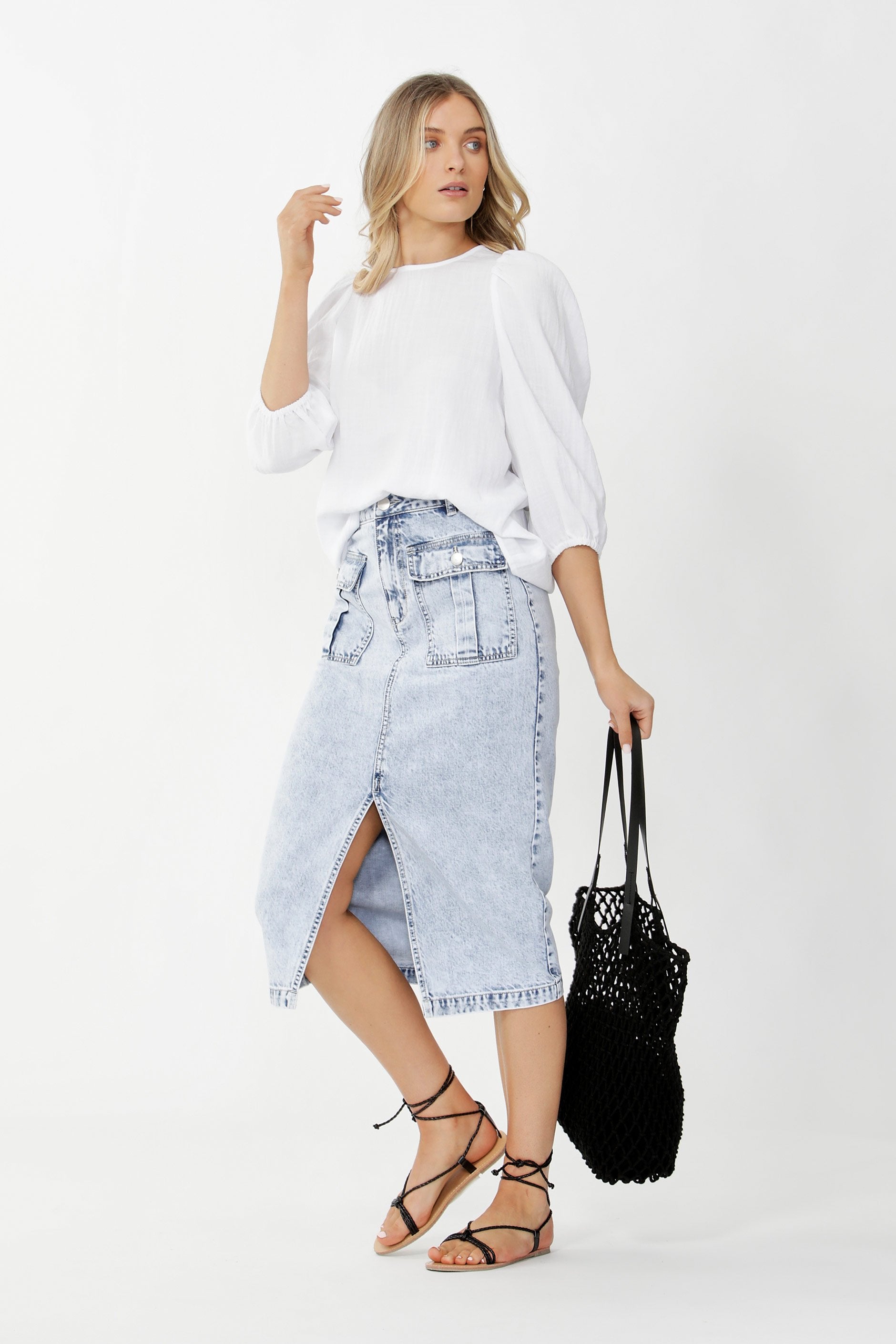 [TEST] Milani Patch Pocket Midi Skirt