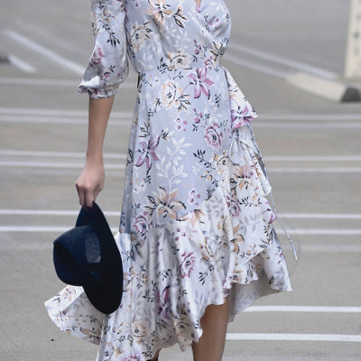 [TEST] Charlotte Ruffle Wrap Dress