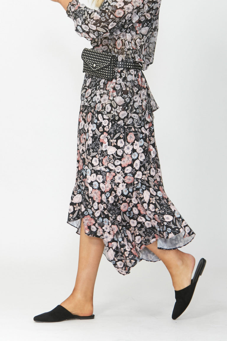 [TEST] Karla Ruffle Hem Midi Skirt