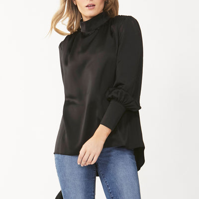 [TEST] Demi Satin High Neck Blouse