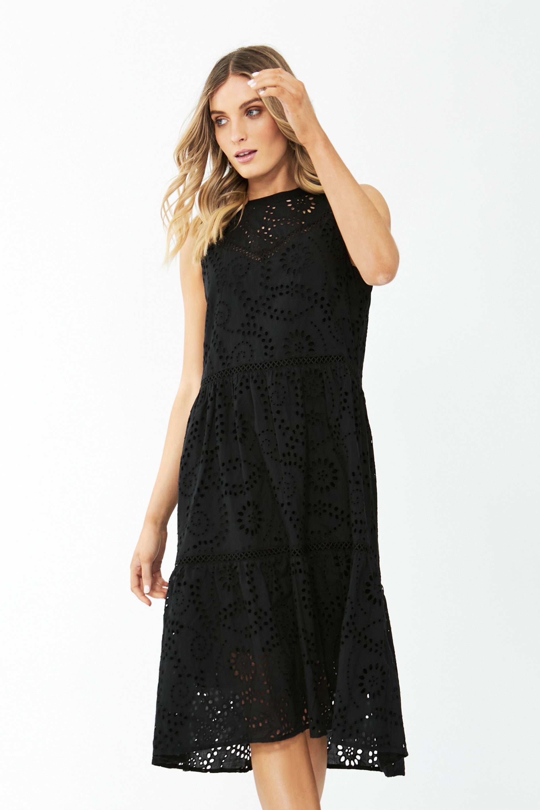 [TEST] Georgia Broderie Midi Dress