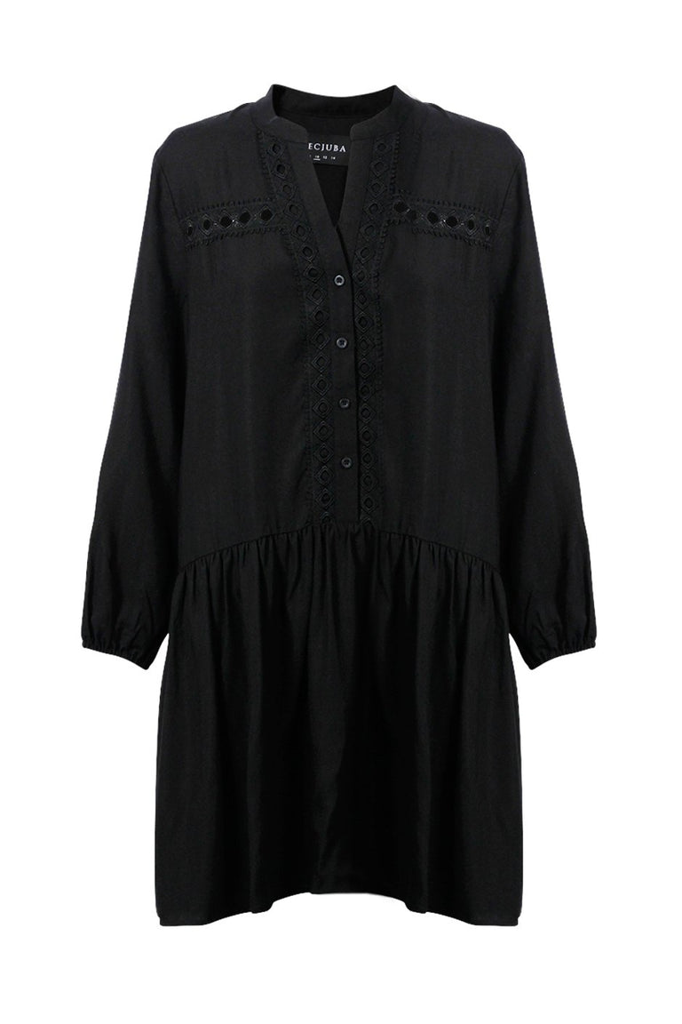 [TEST] Elsie Lace Detail Shirt Dress