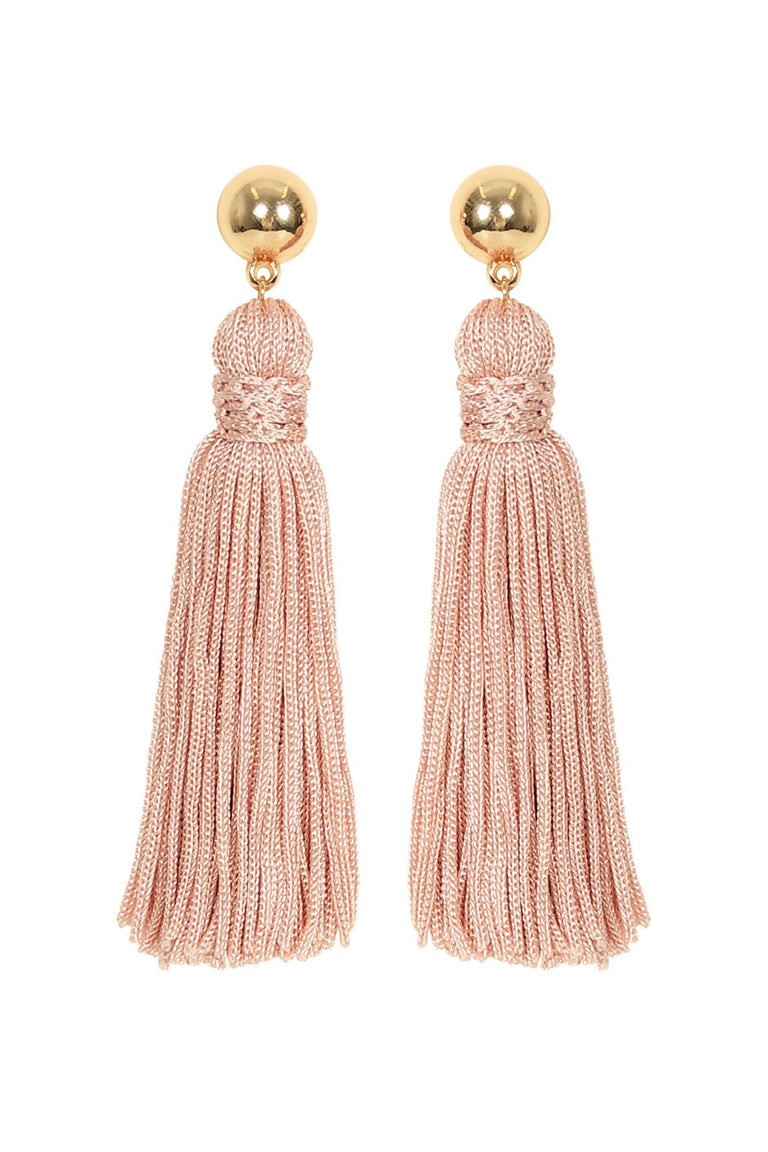 [TEST] Alexa Detailed Tassel Earrings