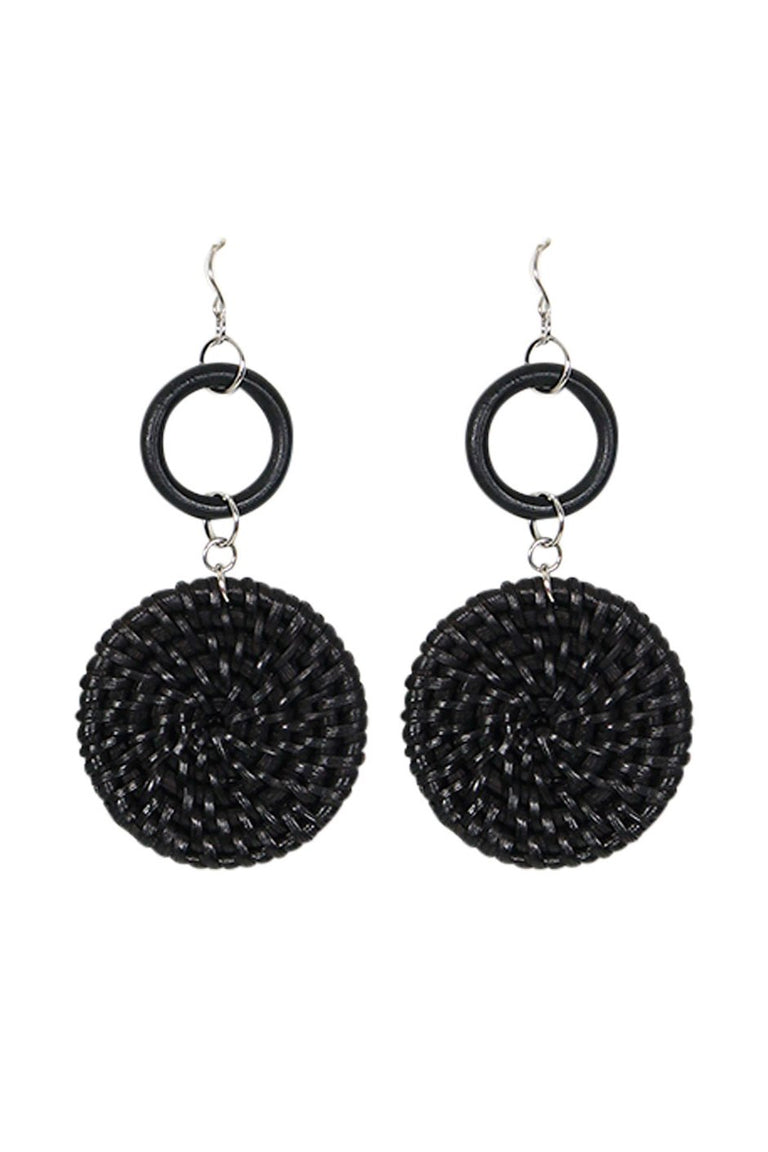 [TEST] Wooden Weave Drop Earrings