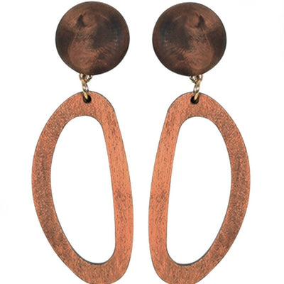 [TEST] Abbi Wooden Drop Earrings