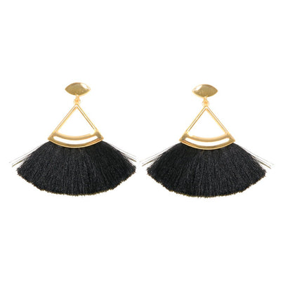 [TEST] Triangle Tassel Earrings