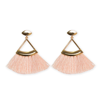 [TEST] Triangle Tassel Earrings