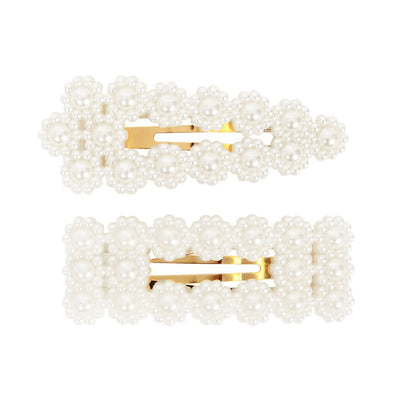 [TEST] Pearl Hair Snap Clip 2 Pack