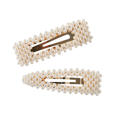 [TEST] Pearl Hair Snap Clip 2 Pack