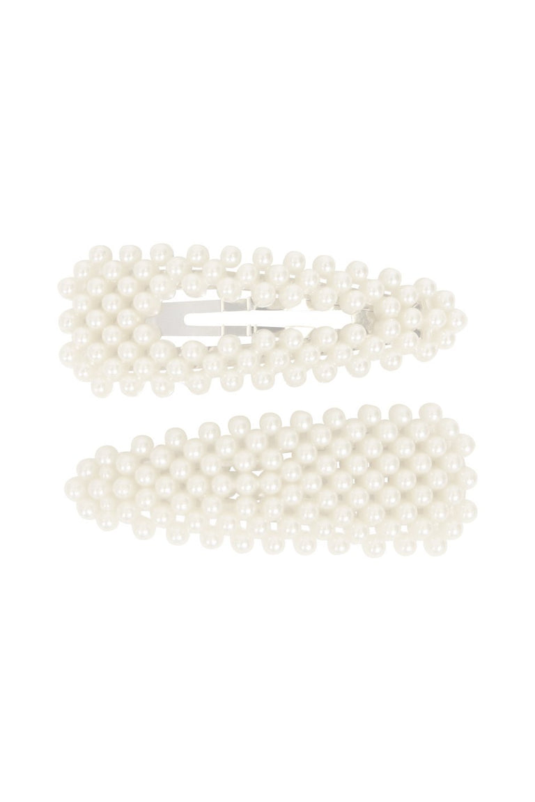 [TEST] Pearl Hair Snap Clip 2 Pack