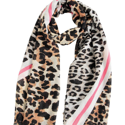 [TEST] Mixed Animal Frayed Edge Scarf