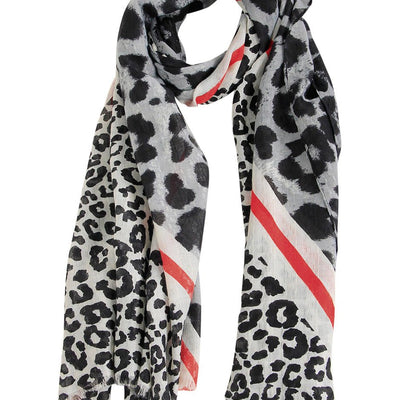 [TEST] Mixed Animal Frayed Edge Scarf
