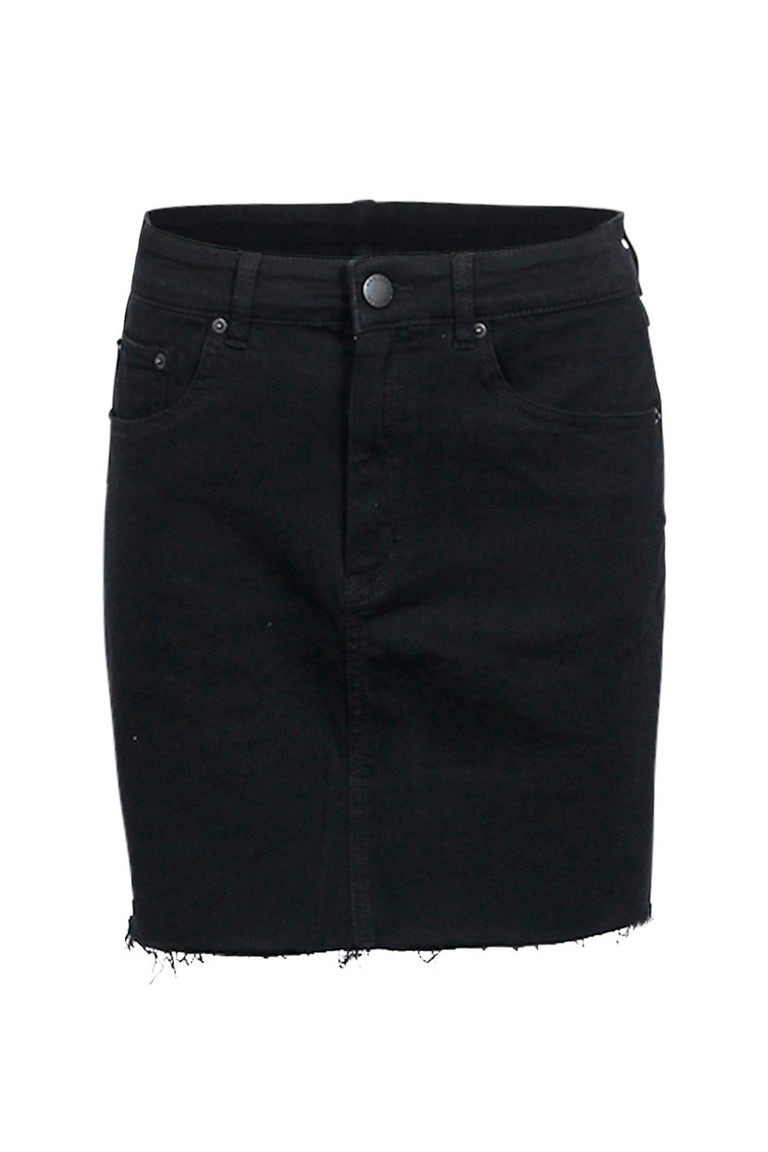 [TEST] Gina Step Hem Denim Skirt