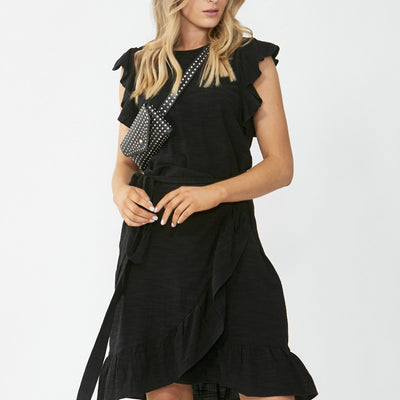 [TEST] Maya Textured Ruffle Dress