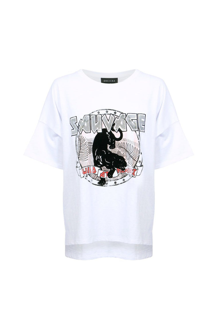 [TEST] Sequin Panther Circle Tee