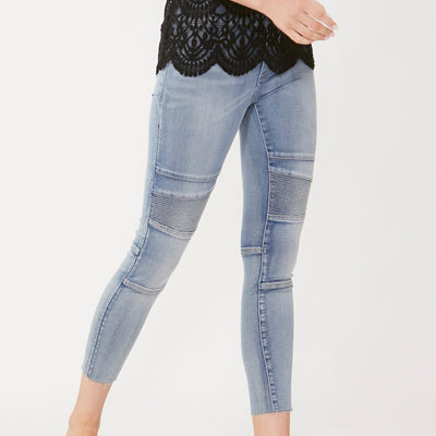 [TEST] Riley Raw Crop Biker Jean