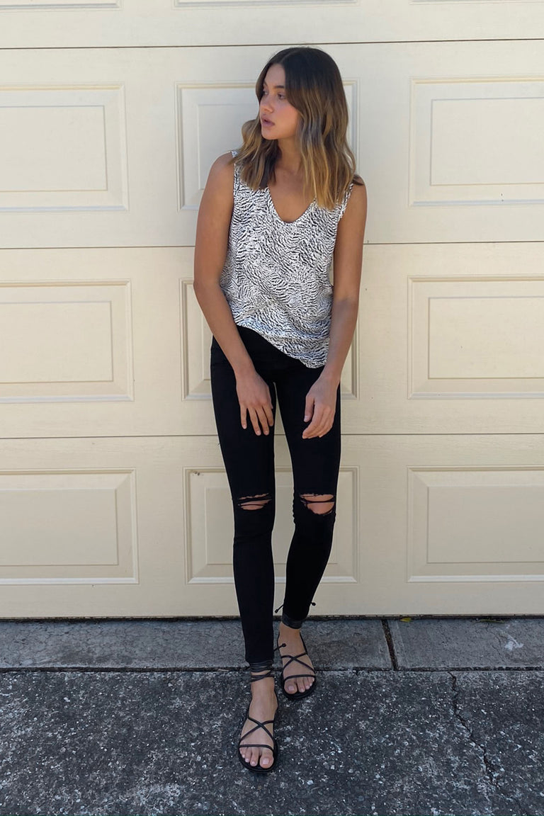 [TEST] Animal Print Boyfriend Tank