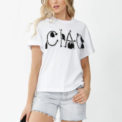 [TEST] Ciao Embellished Tee