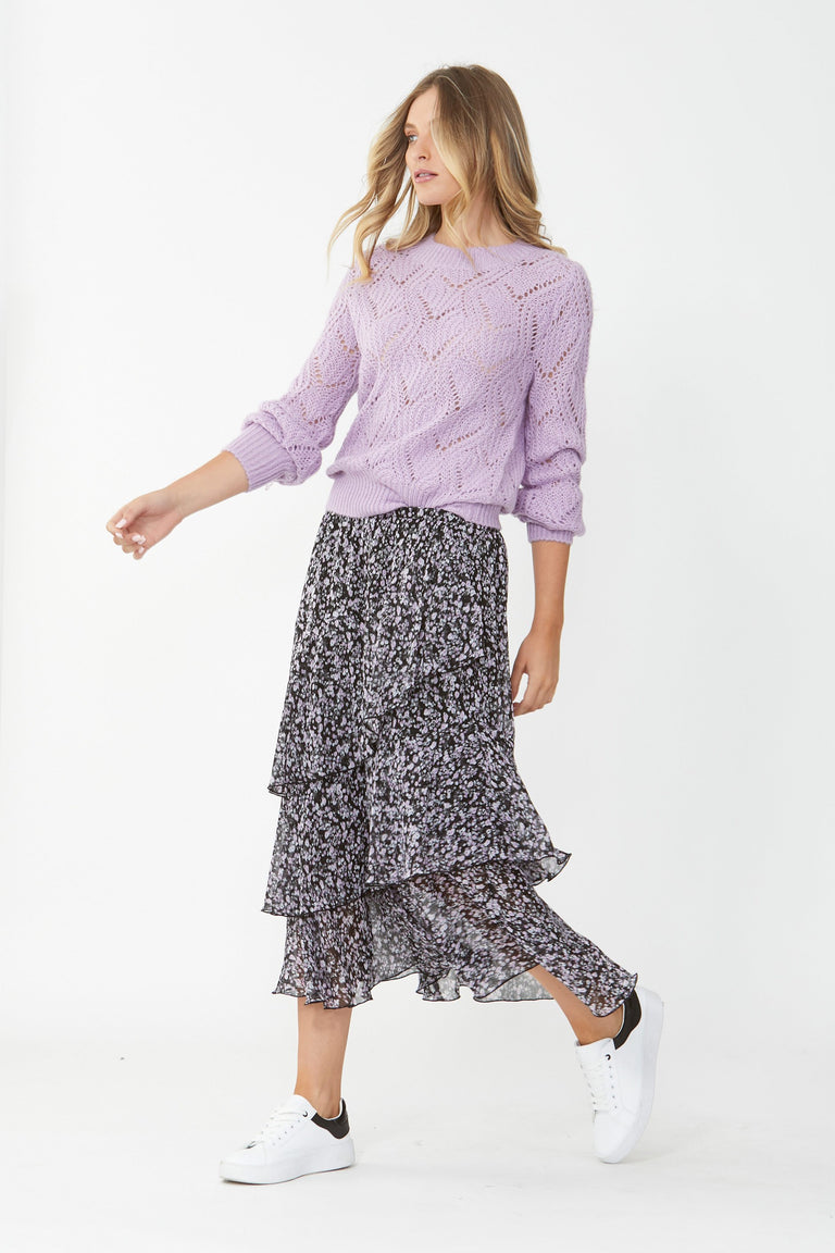 [TEST] Alyce Ruffle Midi Skirt