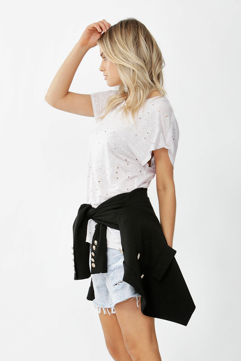 [TEST] Lydia Distressed Tee