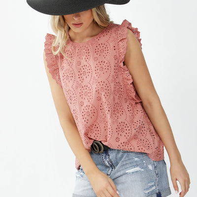 [TEST] Annika Broderie Top