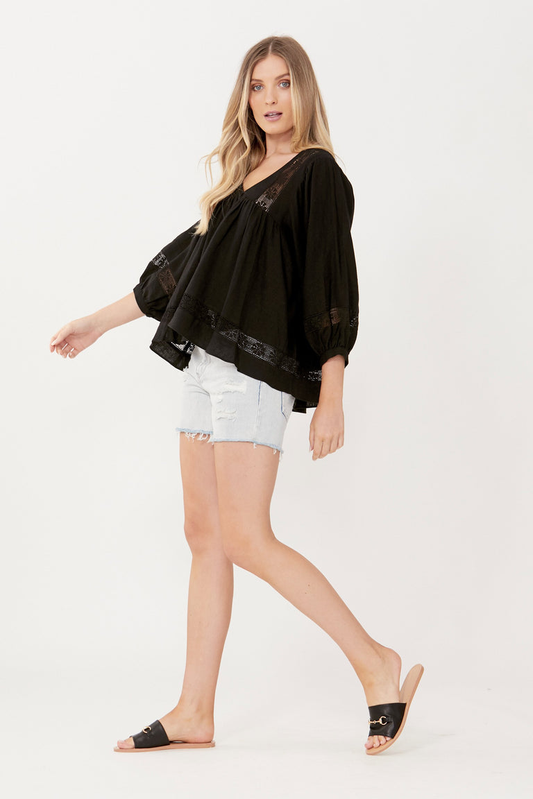 [TEST] Lottie Lace Insert Blouse