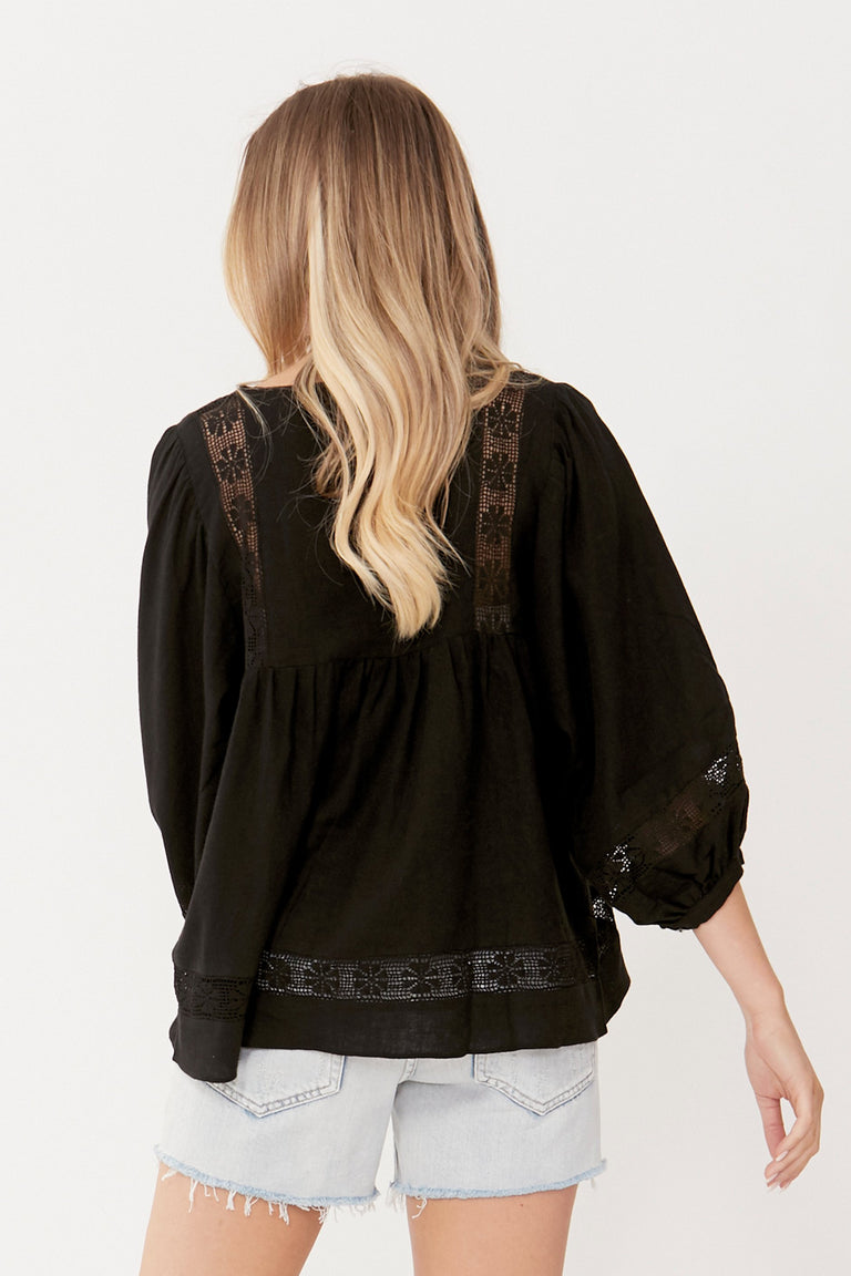 [TEST] Lottie Lace Insert Blouse