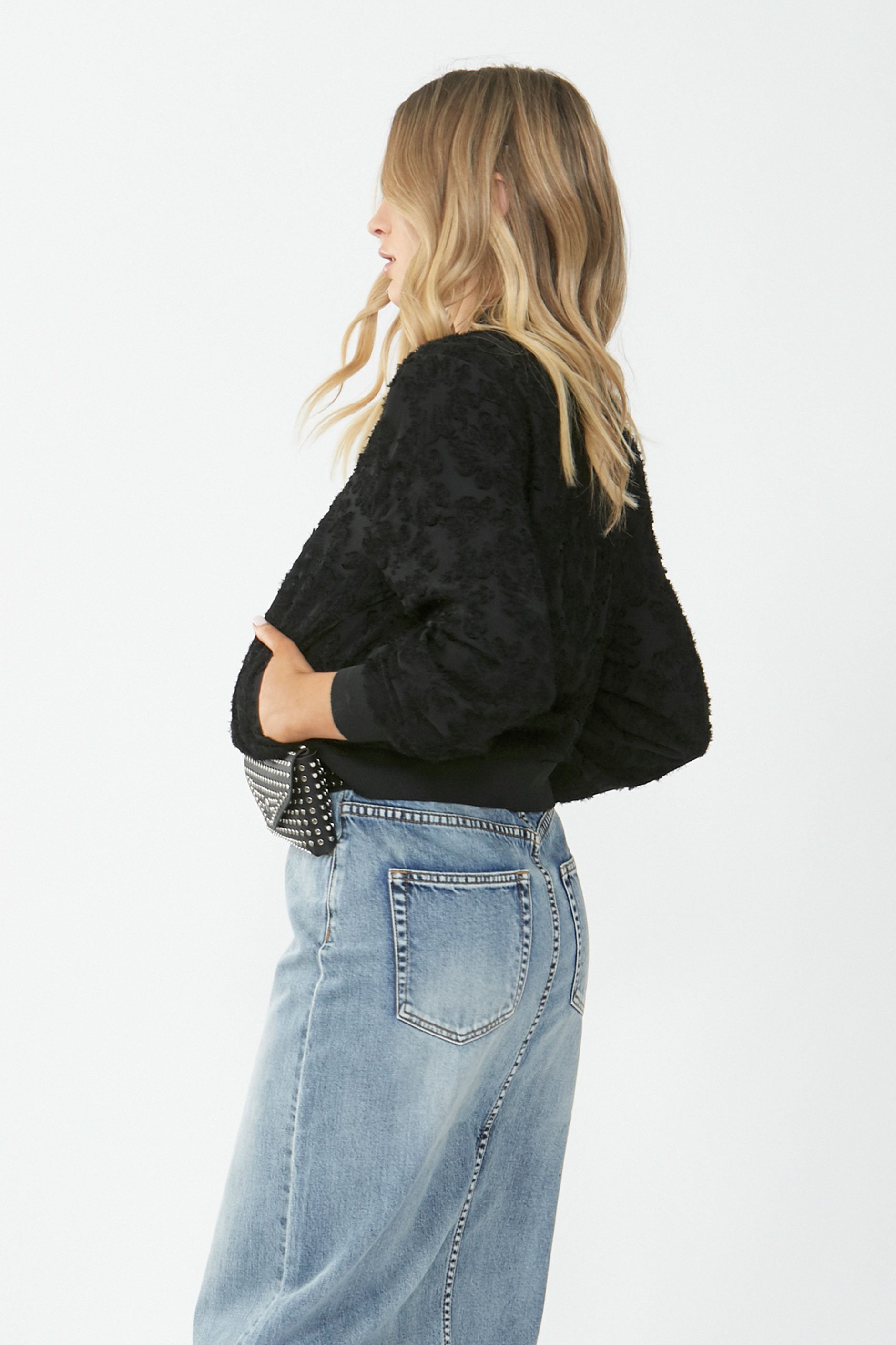 [TEST] Arabella Burnout Bomber Jacket