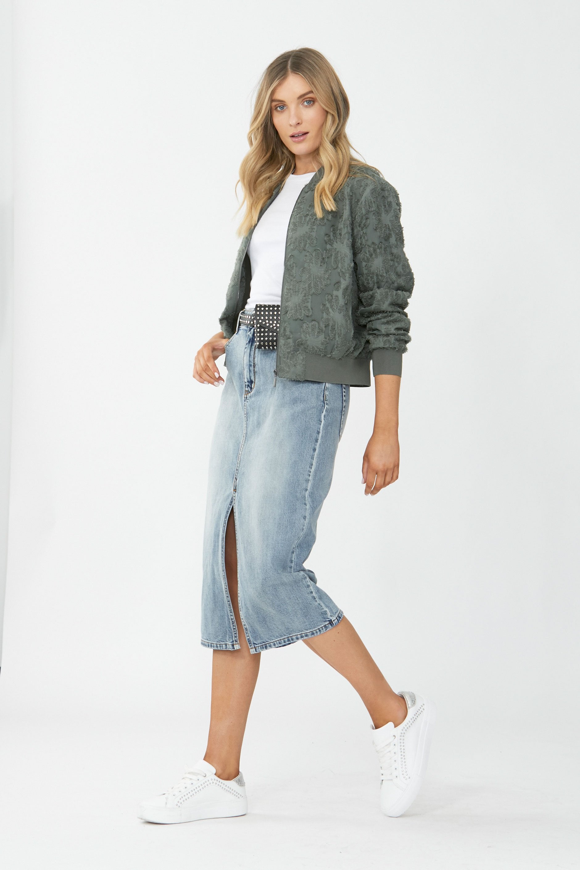 [TEST] Arabella Burnout Bomber Jacket