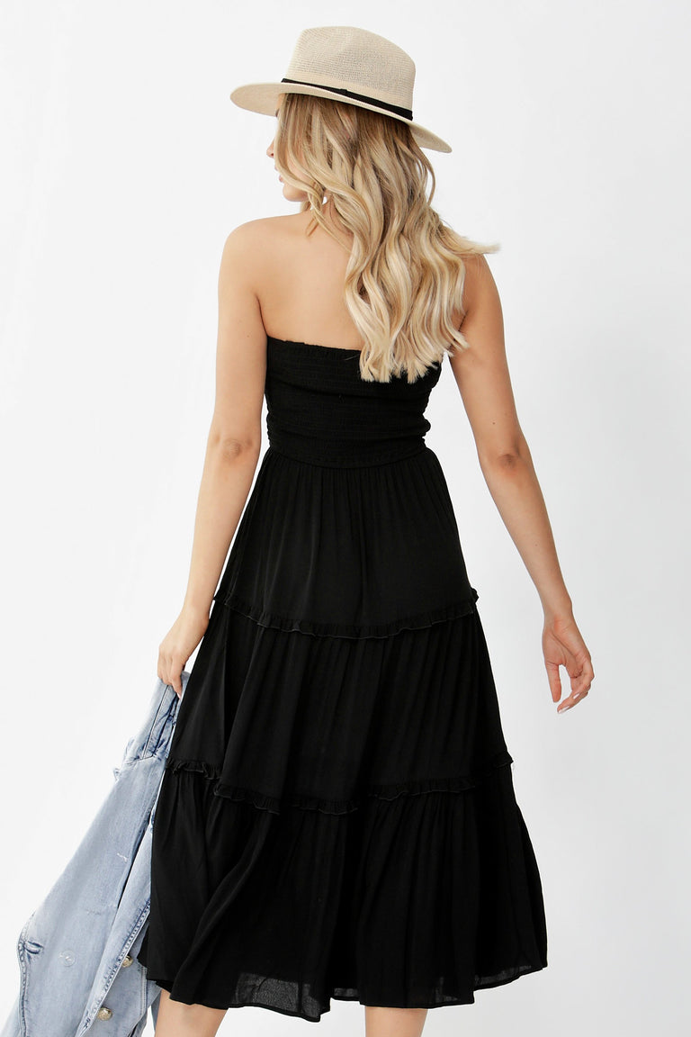 [TEST] Erin Shirred Midi Dress