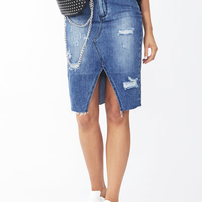 [TEST] Samantha Longline Denim Skirt