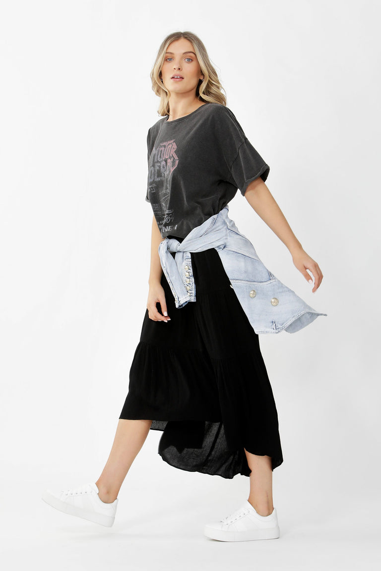 [TEST] Montpellier Tiered Midi Skirt