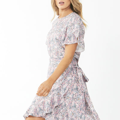 [TEST] Maya Short Sleeve Ruffle Dress