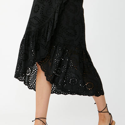 [TEST] Broderie Lace Midi Skirt