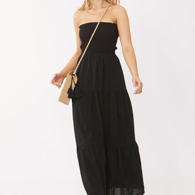 [TEST] Ebony Shirred Maxi Dress