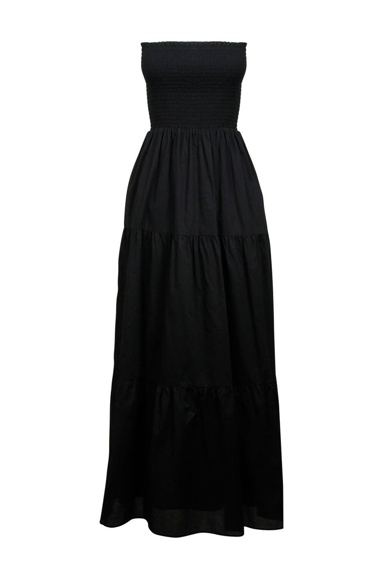 [TEST] Ebony Shirred Maxi Dress