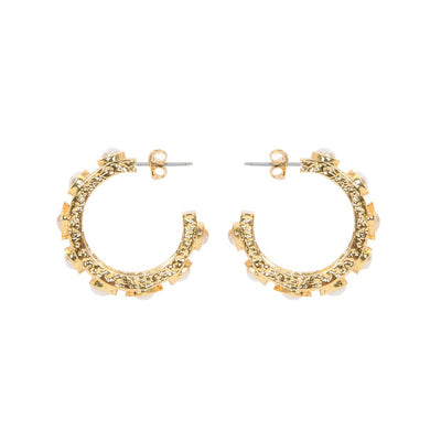 [TEST] Billie Gold Stud Hoop Earrings