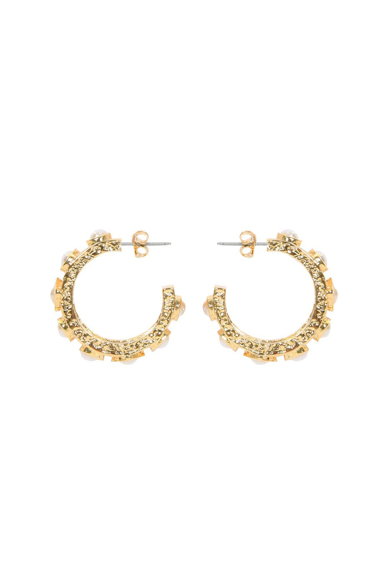 [TEST] Billie Gold Stud Hoop Earrings