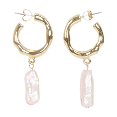 [TEST] Judy Fresh Water Pearl Hoops