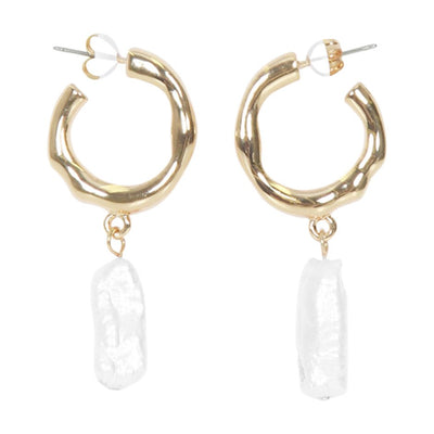 [TEST] Judy Fresh Water Pearl Hoops