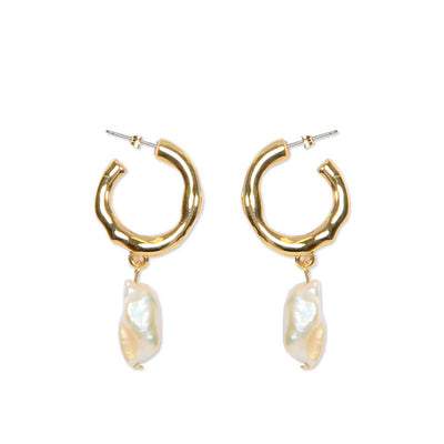 [TEST] Judy Fresh Water Pearl Hoops