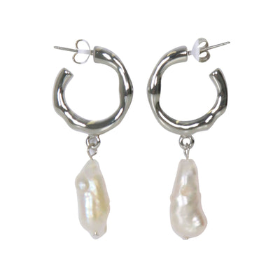 [TEST] Judy Fresh Water Pearl Hoops