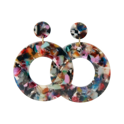 [TEST] Odie Circle Resin Earrings