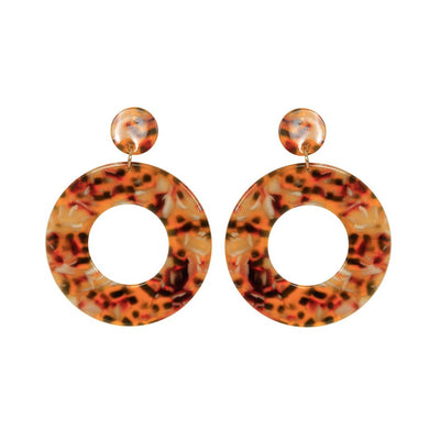[TEST] Odie Circle Resin Earrings